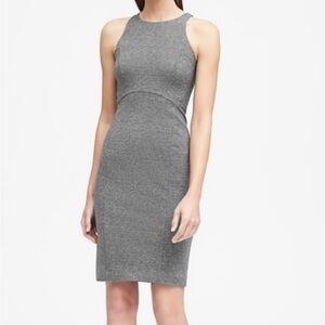 Banana Republic Gray Paneled
Ponte Sheath Dress 8P